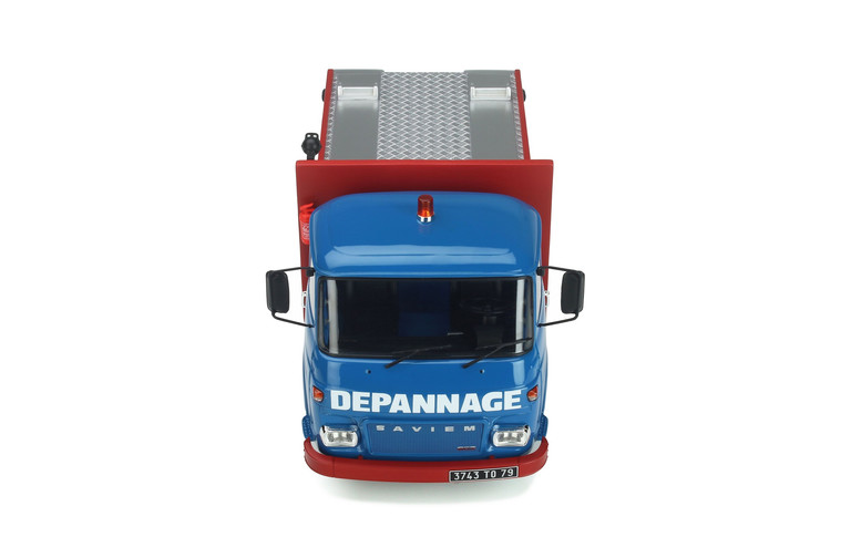 Saviem SG2 Depanneuse Porte-Plateau Bleu Saviem 1975