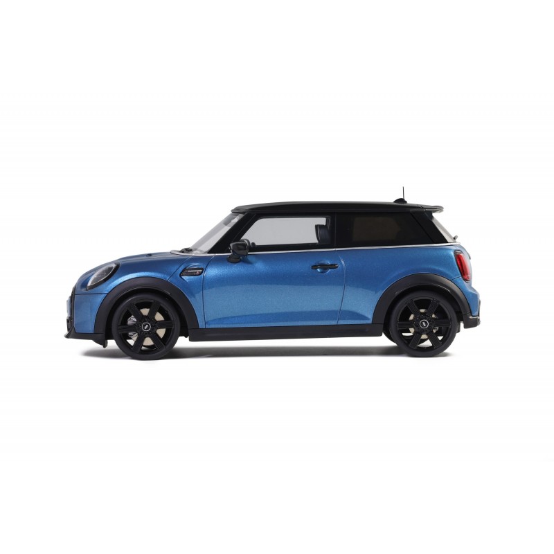 Mini Cooper S Island Blue + White Stripes 2021