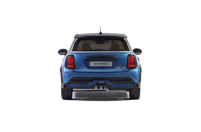 Mini Cooper S Island Blue + White Stripes 2021