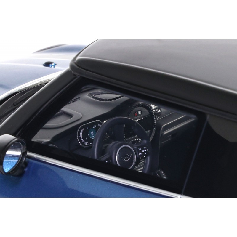 Mini Cooper S Island Blue + White Stripes 2021