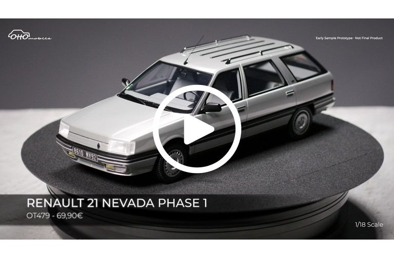 Renault 21 Nevada Phase 1 Argent Metallic 1988