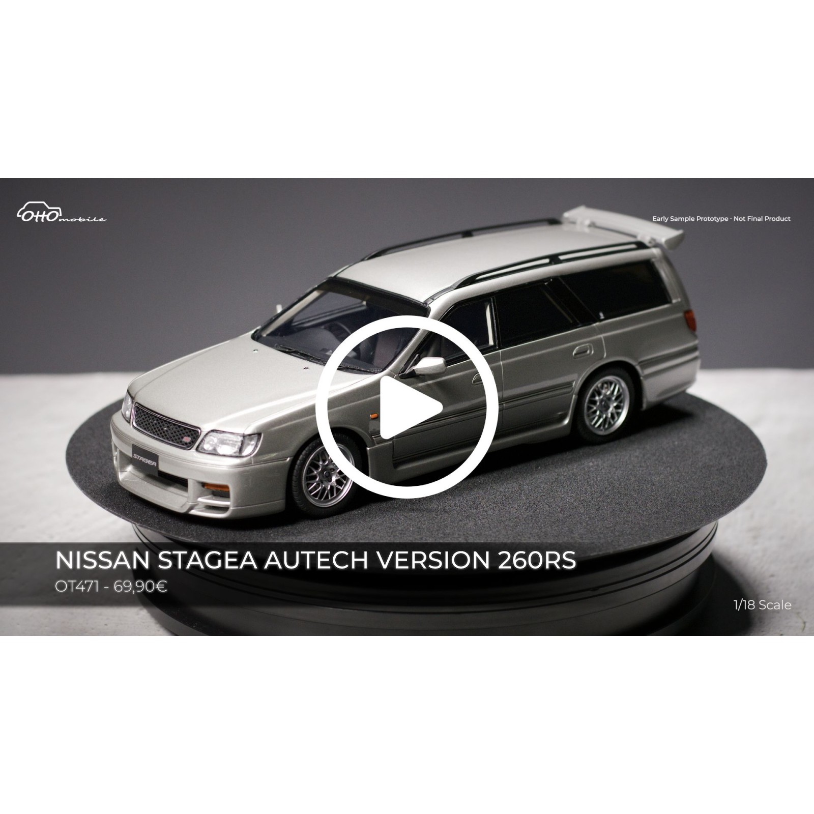Nissan Stagea Autech Version 260RS Sonic Silver KR4 1997