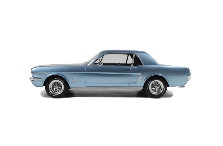 Ford Mustang V8 Hardtop Silver Blue Pony 1965