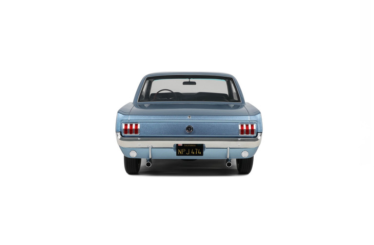 Ford Mustang V8 Hardtop Silver Blue Pony 1965