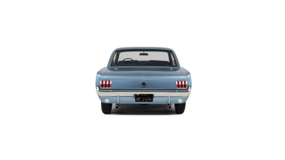 Ford Mustang V8 Hardtop Silver Blue Pony 1965