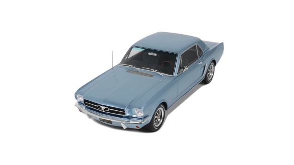 Ford Mustang V8 Hardtop Silver Blue Pony 1965