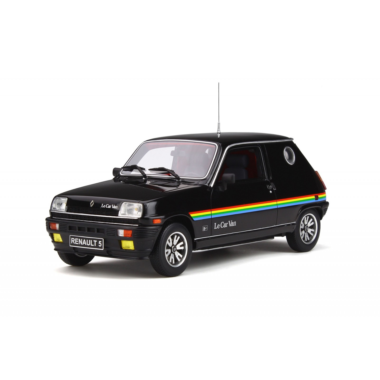 Renault 5 Le Car Van Black With Rainbow Stripping 1980