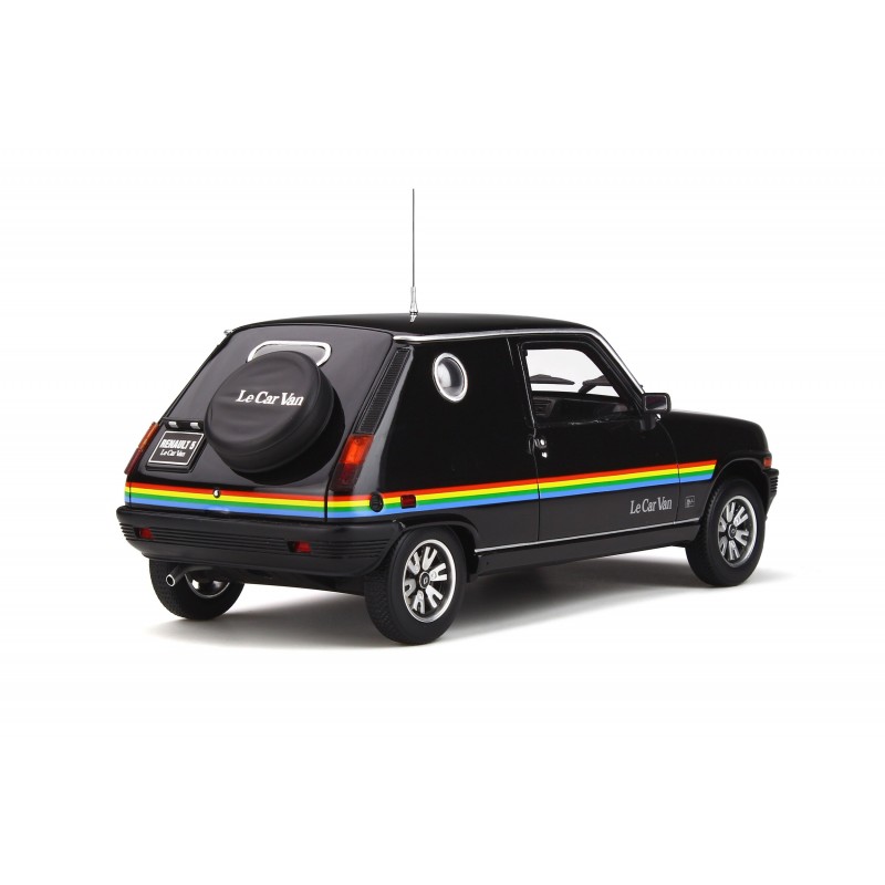 Renault 5 Le Car Van Black With Rainbow Stripping 1980