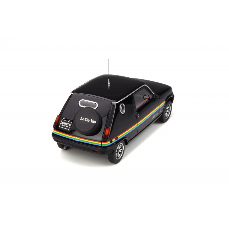 Renault 5 Le Car Van Black With Rainbow Stripping 1980