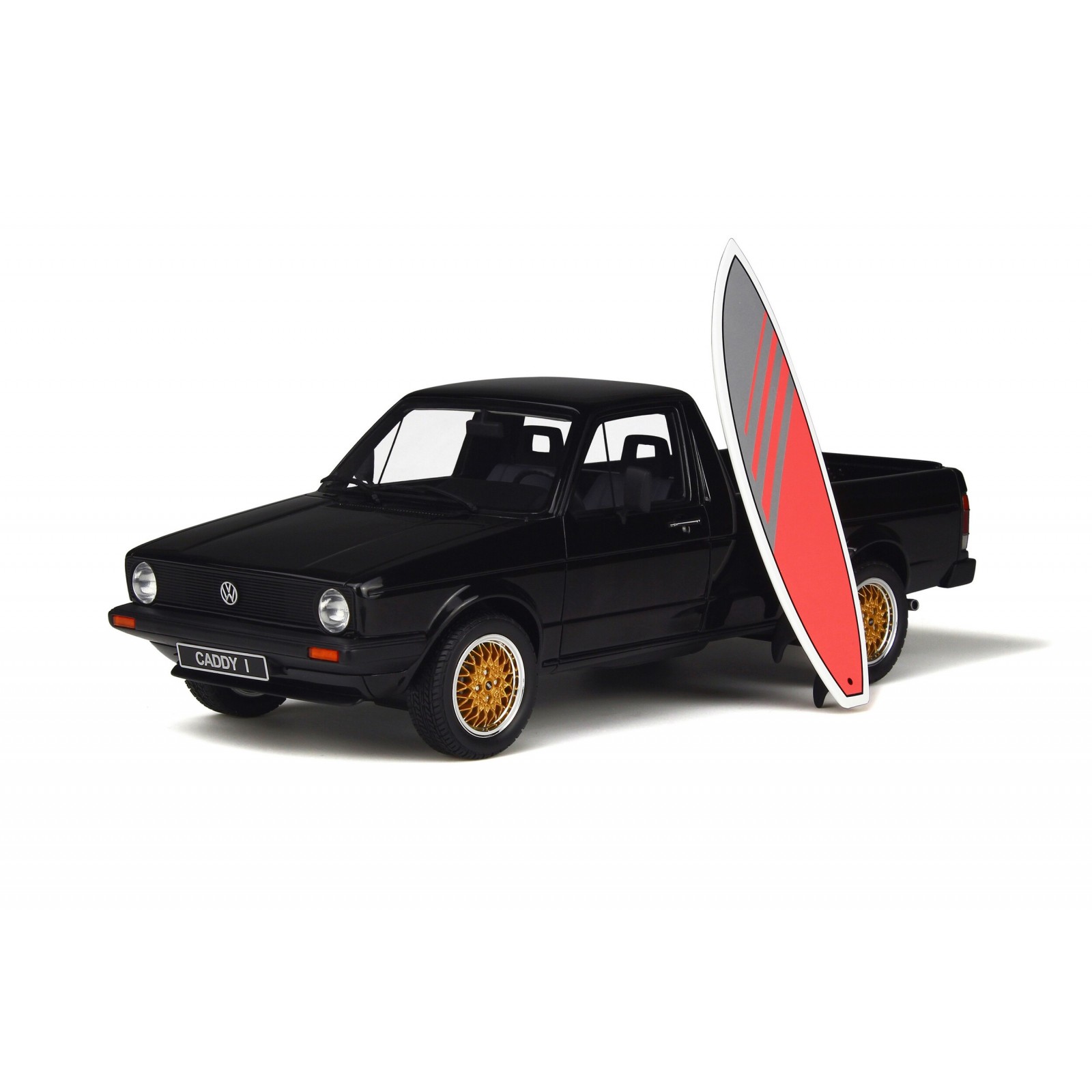 Volkswagen Caddy with Surfboard Red/grey Black L041 1979