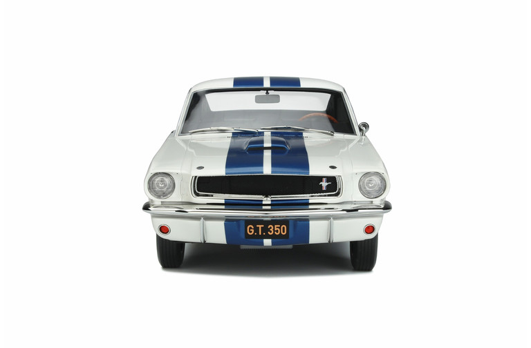 Shelby GT350 Wimbledon White and Blue stripes 1965