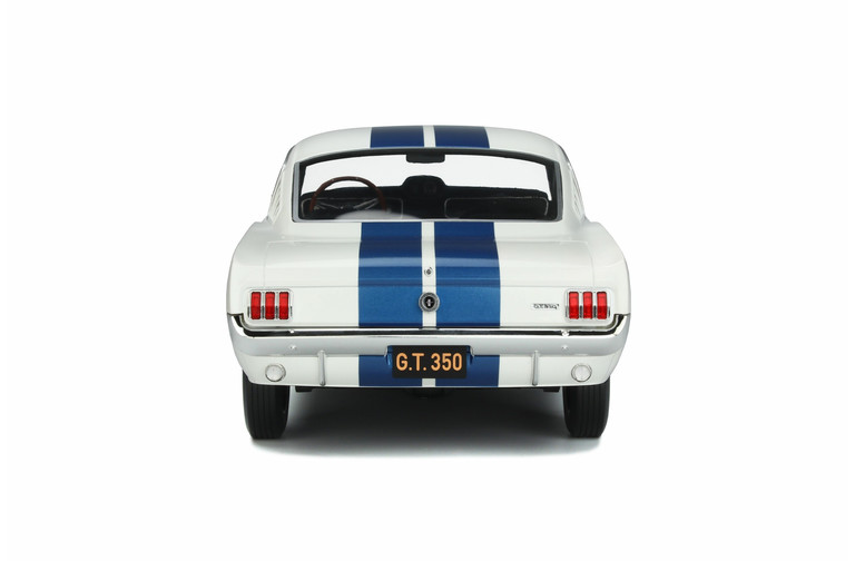 Shelby GT350 Wimbledon White and Blue stripes 1965