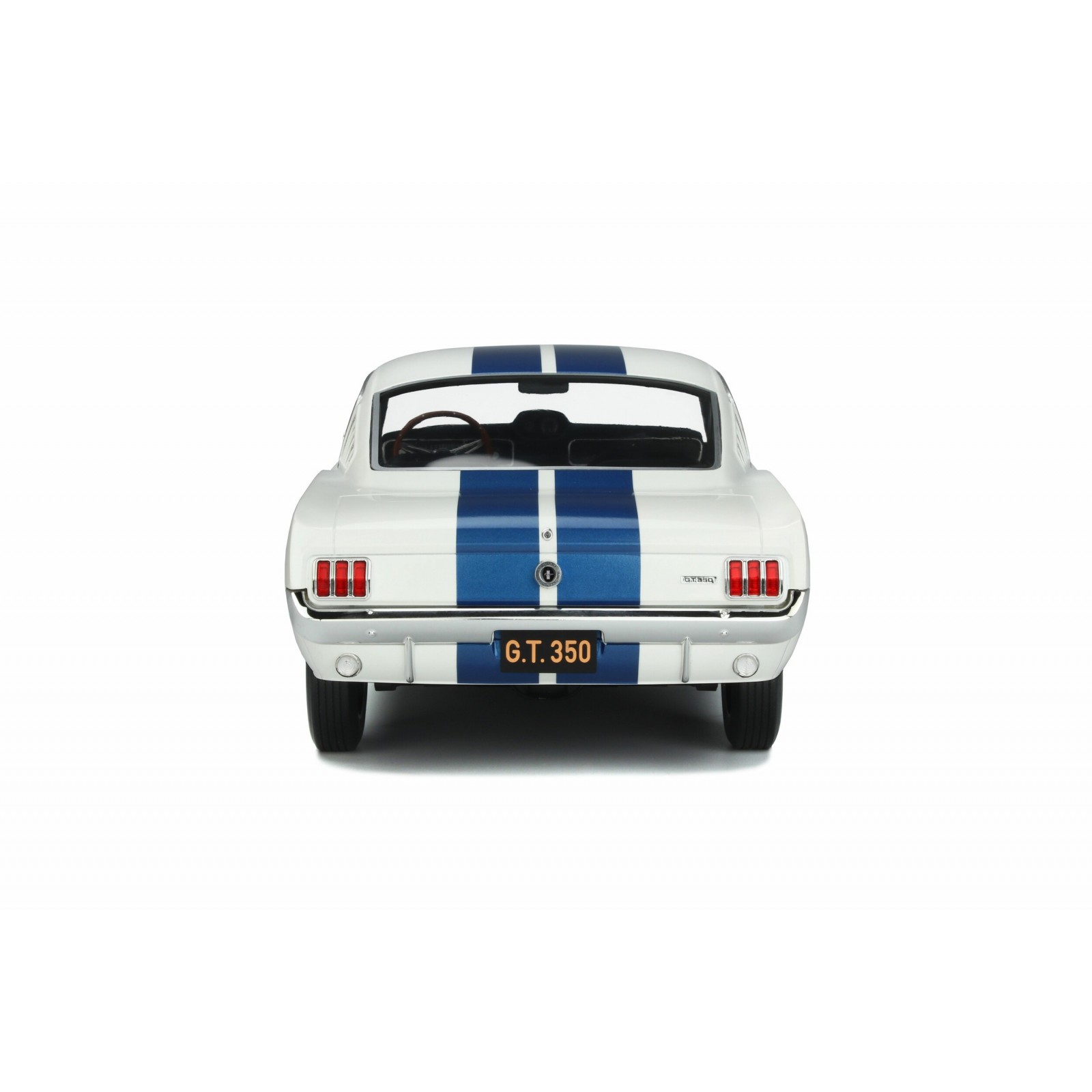 Shelby GT350 Wimbledon White and Blue stripes 1965