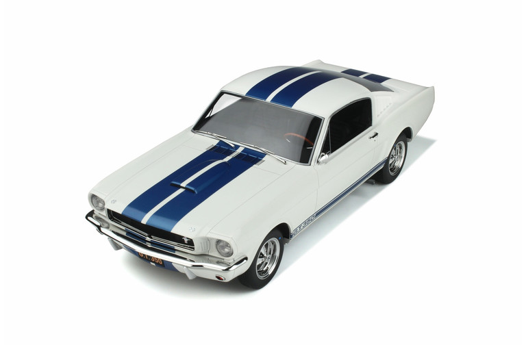 Shelby GT350 Wimbledon White and Blue stripes 1965