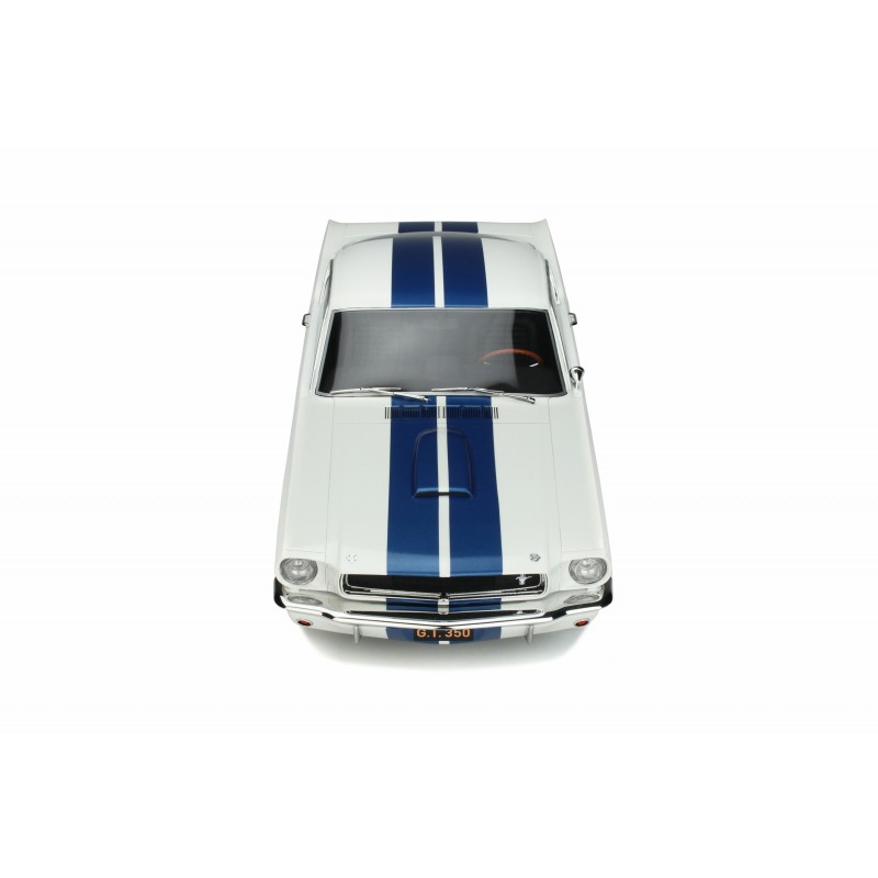 Shelby GT350 Wimbledon White and Blue stripes 1965