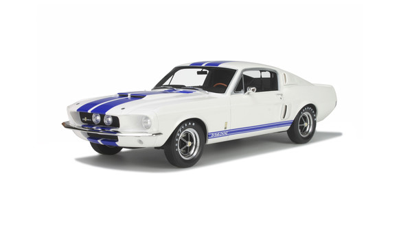 Shelby GT500 Wimbledon White and Blue stripes 1967