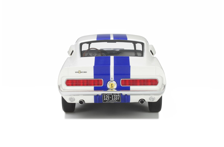 Shelby GT500 Wimbledon White and Blue stripes 1967