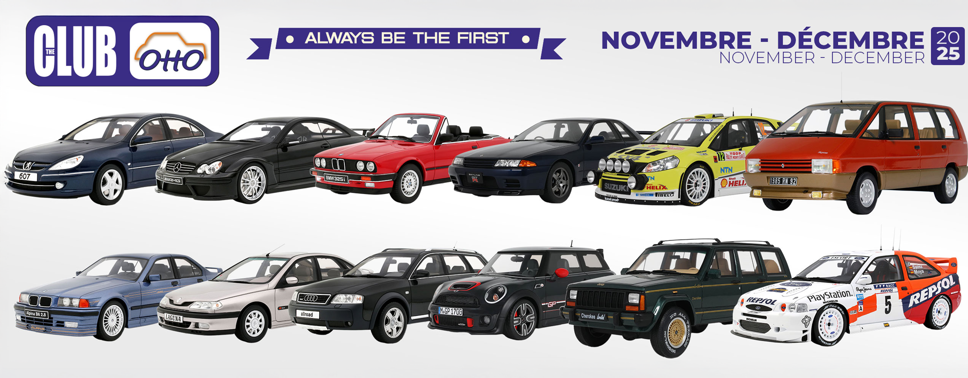 OttOmobile : Découvrez les nouvelles voitures miniatures 1/18e de novembre et décembre 2025