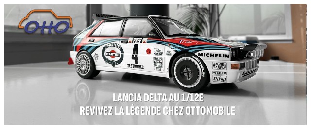 Lancia Delta at 1/12 scale – relive the legend with OttOmobile!
